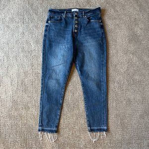 LOFT Women's Skinny Jeans - Dark Blue